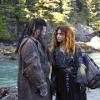 The 100 -- "A Lie Guarded" -- Image HU404b_0043 -- Pictured (L-R): Ty Olsson as Nyko and Nadia Hilker as Luna -- Credit: Bettina Strauss/The CW -- ÃÂ© 2017 The CW Network, LLC. All Rights Reserved