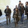 The 100 -- "A Lie Guarded" -- Image HU404b_0185 -- Pictured (L-R): Richard Harmon as Murphy, Luisa D\'Oliveira as Emori, Lindsey Morgan as Raven,Ty Olsson as Nyko, Sachin Sahel as Jackson, Nadia Hilker as Luna, and  Paige Turco as Abby -- Credit: Bettina Strauss/The CW -- ÃÂ© 2017 The CW Network, LLC. All Rights Reserved
