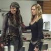 The 100 -- "Gimme Shelter" -- Image HU407a_0314 -- Pictured (L-R): Luisa D\'Oliveira as Emori and Eliza Taylor as Clarke -- Credit: Dean Buscher/The CW -- ÃÂ© 2017 The CW Network, LLC. All Rights Reserved