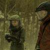 The 100 -- "Praimfaya" -- Image HU413b_0019 -- Pictured (L-R): Eliza Taylor as Clarke and Bob Morley as Bellamy -- Credit: Diyah Pera/The CW -- ÃÂ© 2017 The CW Network, LLC. All Rights Reserved