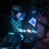 The 100 -- "Praimfaya" -- Image HU413b_0335 -- Pictured (L-R): Chris Larkin as Monty and Richard Harmon as Murphy -- Credit: Diyah Pera/The CW -- ÃÂ© 2017 The CW Network, LLC. All Rights Reserved