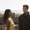 The 100 -- "The Children of Gabriel" -- Image Number: HU603a_0194b.jpg -- Pictured (L-R): Ashleigh Lathrop as Delilah and Shannon Kook as Jordan Green -- Photo: Diyah Pera/The CW -- ÃÂ© 2019 The CW Network, LLC. All rights reserved.