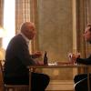 THE AMERICANS -- "Baggage" Episode 302 (Airs Wednesday, February 4, 10:00 PM e/p) Pictured: (L-R) Frank Langella as Gabriel, Matthew Rhys as Philip Jennings. CR: Michael Parmelee/FX