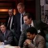 THE AMERICANS -- "Travel Agents" Episode 407 (Airs, Wednesday, April 27, 10:00 pm/ep) -- Pictured: (standing, l-r) Cotter Smith as Deputy Attorney General, Noah Emmerich as Stan Beeman, Richard Thomas as Agent Frank Gaad; (seated, right) Brandon J. Dirden as Agent Aderholt. CR: Eric Liebowitz/FX