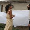 THE BRIDGE - "The Acorn" - Episode 4 (Airs, Wednesday, July 30, 10:00 pm e/p) Pictured: (L-R) Stephanie Sigman as Eva, Thomas M. Wright as Steven Linder. CR: Byron Cohen/FX Network