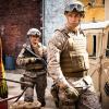 THE CODE will have a special premiere on Tuesday, April 9 (9:00-10:00 PM, ET/PT) before it moves into its regular Monday time period on April 15 (9:00-10:00 PM, ET/PT), after MAGNUM P.I. completes its season order. THE CODE is a drama about the military\'s brightest minds who take on our country\'s toughest legal challenges, inside the courtroom and out, in the only law office in the world where every attorney is trained as a prosecutor, a defense lawyer, an investigator - and a Marine. Pictured (L-R) Phillipa Soo as Lieutenant Harper Li and Luke Mitchell as Captain John "Abe" Abraham  Photo: Mark Schafer/CBSÃÂ©2018 CBS Broadcasting, Inc. All Rights Reserved