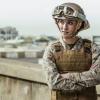 "P.O.G." -- Captains John Abraham and Maya Dobbins head to a war zone when they are assigned to opposite sides of the courtroom in the case of Marine charged with abandoning his post during combat, resulting in the deaths of three soldiers. Also, Major Trey Ferry must iron out a diplomatic spat, and Lt. Harper Li works to balance her duties to the Corps with planning her wedding, on THE CODE, Monday, April 15 (9:00-10:00 PM, ET/PT) on the CBS Television Network.  Pictured Anna Wood as Captain Maya Dobbins   Photo: Best Possible Screen Grab/CBS 2018 CBS Broadcasting, Inc. All Rights Reserved