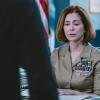 "P.O.G." -- Captains John Abraham and Maya Dobbins head to a war zone when they are assigned to opposite sides of the courtroom in the case of Marine charged with abandoning his post during combat, resulting in the deaths of three soldiers. Also, Major Trey Ferry must iron out a diplomatic spat, and Lt. Harper Li works to balance her duties to the Corps with planning her wedding, on THE CODE, Monday, April 15 (9:00-10:00 PM, ET/PT) on the CBS Television Network.  Pictured Dana Delany as Col. Glenn Turnbull Photo: Best Possible Screen Grab/CBS 2018 CBS Broadcasting, Inc. All Rights Reserved