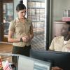 "Molly Marine" -- Major Ferry and Lt. Li are assigned to find out who leaked information about a Marine who was set to become the Corps\' first female Infantry Captain, which may have led to her attack. Also, Capt. Abraham is approached by his best friend\'s widow, Alex (Justine Cotsonas), who is considering suing the Corps for her husband\'s wrongful death and may ask him to testify, on THE CODE, Monday, April 22 (9:00-10:00 PM, ET/PT) on the CBS Television Network. Pictured (L-R) Phillipa Soo as  Lt. Harper Li and Ato Essandoh as Major Trey Ferry   Photo: Best Possible Screen Grab/CBS ÃÂ©2018 CBS Broadcasting, Inc. All Rights Reserved