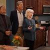 THE COOL KIDS: L-R: Guest star Clyde Kusatsu, guest star Charles Shaughnessy, guest star Julia Duffy and Leslie Jordan in the "Thanksgiving at Murray's" episode of THE COOL KIDS airing Friday, Nov. 16 (8:30-9:00 PM ET/PT) on FOX. ©2018 Fox Broadcasting Co. Cr: Kevin Estrada/FOX.