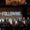 2013 FOX WINTER TCA:  : THE FOLLOWING:L-R: cast members Kyle Catlett, Adan Canto, Nico Tortorella, Valorie Curry, Annie Parisse, Shawn Ashmore, Natalie Zea, James Purefoy, Kevin Bacon, and Creator/Executive Producer Kevin Williamson answer questions from television critics during the 2013 FOX WINTER TCA at the Langham Hotel, Tuesday, Jan. 8 at the Langham Hotel in Pasadena CA.  CR: Frank Micelotta/FOX
