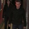 THE FOLLOWING: Special Agent Parker (Annie Parisse, L) and Ryan Hardy (Kevin Bacon, R)  track down an undercover location that may have dark ties to Joe's followers in the &quot;Whips &amp; Regret&quot; episode of THE FOLLOWING airing Monday, April 1 (9:00-10:00 PM ET/PT) on FOX. &#xa9;2013 Fox Broadcasting Co. CR: Giovanni Ruffino/FOX