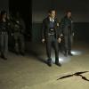 THE FOLLOWING: Max Hardy (Jessica Stroup, L), Ryan Hardy (Kevin Bacon, C) and Mike (Shawn Ashmore, R) arrive at a crime scene in the "Boxed In" episode of THE FOLLOWING airing Monday, March 9 (9:00-10:00 PM ET/PT) on FOX. ©2015 Fox Broadcasting Co. CR: Giovanni Rufino/FOX