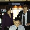 THE FOLLOWING: Agent Mendez (guest star Valerie Cruz, L) and Ryan Hardy (Kevin Bacon, R) have a call traced in the "Boxed In" episode of THE FOLLOWING airing Monday, March 9 (9:00-10:00 PM ET/PT) on FOX. ©2015 Fox Broadcasting Co. CR: Giovanni Rufino/FOX
