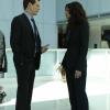 THE FOLLOWING: Ryan (Kevin Bacon, L) and Agent Mendez (Valerie Cruz, R) have a discussion in  the "Exposed" episode of THE FOLLOWING airing Monday, March 16 (8:00-10:00 PM ET/PT) on FOX. ©2015 Fox Broadcasting Co. CR: Giovanni Rufino/FOX