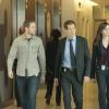 THE FOLLOWING: Mike (Shawn Ashmore, L), Ryan (Kevin Bacon, C) and Max (Jessica Stroup, R) are tiped off in the "Exposed" episode of THE FOLLOWING airing Monday, March 16 (8:00-10:00 PM ET/PT) on FOX. ©2015 Fox Broadcasting Co. CR: Giovanni Rufino/FOX