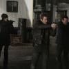 THE FOLLOWING: Max (Jessica Stroup, L), Mike (Shawn Ashmore, C) and Ryan (Kevin Bacon, R) get tipped off to a secret location in the "Home/A Hostile Witness" episode of THE FOLLOWING airing Monday, March 23 (8:00-10:00 PM ET/PT) on FOX. ©2015 Fox Broadcasting Co. CR: Giovanni Rufino/FOX
