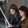"Henceforth Known as Property"  Ep 104-- Episodic coverage of THE GOOD FIGHT. Pictured (l-r): Rose Leslie as Maia Rindell, Sarah Steele as Marissa Gold. Photo: Patrick Harbron/CBS ÃÂ©2017 CBS Interactive, Inc. All Rights Reserved