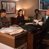 "Day 464" -- Episode 209 -- Pictured (l-r): Cush Jumbo as Lucca Quinn; Rose Leslie as Maia Rindell; Nyambi Nyambi as Jay Dipersia; Fisher Stevens as Gabriel Kovac of the CBS All Access series THE GOOD FIGHT. Photo Cr: Elizabeth Fisher/CBS ÃÂ©2018 CBS Interactive, Inc. All Rights Reserved.