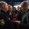 "Day 485" -- Episode 212 -- Pictured (l-r): James Dumont as Sheriff Bob; Christine Baranski as Diane Lockhart; Audra McDonald as Liz Reddick-Lawrence; Enrico Colantoni as Patrick Basehart of the CBS All Access series THE GOOD FIGHT. Photo Cr: Elizabeth Fisher/CBS ÃÂ©2018 CBS Interactive, Inc. All Rights Reserved.