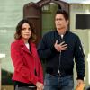 THE GRINDER: L-R: Natalie Morales and Rob Lowe in the "The Ties That Grind" episode of THE GRINDER airing Tuesday, Feb. 16 (9:30-10:00 PM ET/PT) on FOX. ©2016 Fox Broadcasting Co. Cr: Ray Mickshaw/FOX