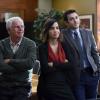 THE GRINDER: L-R: William Devane, Natalie Morales and Fred Savage in the "The Resurrection" episode airing Tuesday, March 1 (9:30-10:00 PM ET/PT) on FOX. ©2016 Fox Broadcasting Co. Cr: Ray Mickshaw/FOX