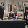 "Pilot" -- THE McCARTHYS is an ensemble family comedy about a sports-crazed Boston family whose somewhat athletically-challenged son, Ronny, is chosen by his father to be his assistant high school basketball coach, to the surprise of his more qualified siblings. THE MCCARTHYS premieres, on Thursday, October 30 (9:30-10:00 PM ET/PT) on the CBS Television Network. Pictured left to right: Pictured left to right: Jimmy Dunn as Sean, Tyler Ritter as Ronny, Kelen Coleman as Jackie, Joey McIntyre as Gerard and Jack McGee as Arthur. Photo: Sonja Flemming/CBS 2014 CBS Broadcasting, Inc. All Rights Reserved.