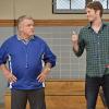 "The Good Coach" -- Pictured: Jack McGee as Arthur and Tyler Ritter as Ronny. Marjorie becomes jealous when she fears Ronny has a boyfriend. Meanwhile, upset that their dad chose Ronny to be his assistant coach, Sean and Gerard start applying for other coaching jobs. on THE MCCARTHYS, Thursday, Nov. 13 (9:30-10:00 PM, ET/PT) on the CBS Television Network. Photo: Eric McCandless/CBS ÃÂ©2014 CBS Broadcasting, Inc. All Rights Reserved.