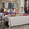 "Thanks A Lot, Ronny" -- Pictured: Laurie Metcalf as Marjorie, Tyler Ritter as Ronny, Joey McIntyre as Gerald, Jessica St. Clair as Katrina, Jimmy Dunn as Sean, Kelen Coleman as Jackie and Jack McGee as Arthur. During Thanksgiving dinner, the McCarthy family works together to manipulate Gerard into breaking up with his offensive girlfriend, on THE McCARTHYS, Thursday, Nov. 27 (9:30-10:00 PM, ET/PT) on the CBS Television Network. Jessica St. Clair guest stars as Gerard\'s girlfriend, Katrina. Photo: Trae Patton/CBS ÃÂ©2014 CBS Broadcasting, Inc. All Rights Reserved.