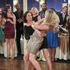 "Gerard\'s Engagement Party" -- Pictured: Laurie Metcalf as Marjorie and Jessica St. Clair as Katrina. The McCarthy family is reluctant to celebrate Gerard and Katrina\'s engagement, but when Gerard gets on the wrong Boston Harbor Cruise ship, Marjorie is forced to bond with her soon-to-be daughter-in-law.  Also, Sean hits it off with Katrina\'s mother and Arthur judges Jackie for how her baby was conceived, on THE MCCARTHYS, Thursday, Dec. 11 (9:30-10:00 PM, ET/PT) on the CBS Television Network.  Jean Smart guest stars as Lydia, Katrina\'s mother. Photo: Monty Brinton/CBS ÃÂ©2014 CBS Broadcasting, Inc. All Rights Reserved.