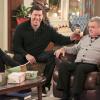 "Red Sox Swap" -- Pictured: Jimmy Dunn as Sean and Jack McGee as Arthur. When Pam, the McCarthys\' upstairs tenant, is heartbroken over a recent breakup, Marjorie invites her to celebrate Christmas with the family and watch them play their extremely competitive annual gift exchange game, on THE MCCARTHYS, Thursday, Dec. 18 (9:30-10:00 PM, ET/PT) on the CBS Television Network. Alyson Hannigan guest stars as Pam, and Gilles Marini guest stars as Maurice. Photo Credit: Adam Taylor/Sony Pictures Television ÃÂ© 2014 Sony Pictures Television.
