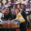 "Papa Was a Rolling Bone" -- Pictured: Lavonne Rae Andrews as the croupier, Jayma Mays as Debbie, Nelson Franklin as Adam and Lulu Wilson as Mikayla. The Millers decide to spend Thanksgiving apart for the first time ever, but they rethink the new family tradition when each of their individual Turkey Day plans hit snags, on THE MILLERS, Monday, November 24, 2014 (8:31-9:00 PM, ET/PT), on the CBS Television Network. Photo: Cliff Lipson/CBS ÃÂ©2014 CBS Broadcasting, Inc. All Rights Reserved.