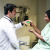 THE MINDY PROJECT: Danny (Chris Messina, L) gives Mindy (Mindy Kaling, R) an exam on an all-new &quot;Danny Castellano Is My Gynecologist&quot; episode of THE MINDY PROJECT airing Tuesday, Oct. 9 (9:30-10:00 PM ET/PT) on FOX. &#xa9;2012 Fox Broadcasting Co.  Cr: Beth Dubber/FOX