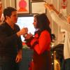 THE MINDY PROJECT: Betsy (Zoe Jarman, R) snaps a photo of Danny (Chris Messina, L) and Mindy (Mindy Kaling, C) during Mindy's Christmas party in the all-new holiday-themed &quot;Josh and Mindy's Christmas Party&quot; episode of THE MINDY PROJECT airing Tuesday, Dec. 11 (9:30-10:00 PM ET/PT) on FOX. &#xa9;2012 Fox Broadcasting Co. Cr: Greg Gayne/FOX