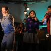 THE MINDY PROJECT: Morgan (Ike Barinholtz, L) and Mindy (Mindy Kaling, C) rap onstage with Mindy's brother, Rishi (guest star Utkarsh Ambudkar, R), in the &quot;Mindy's Brother&quot; episode of THE MINDY PROJECT airing Tuesday, Jan. 8 (9:30-10:00 PM ET/PT) on FOX. &#xa9;2012 Fox Broadcasting Co. Cr: Ray Mickshaw/FOX