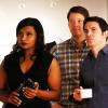 THE MINDY PROJECT: Mindy (Mindy Kaling, L), Morgan (Ike Barinholtz, C) and Danny (Chris Messina, R) attend an art show in the &quot;Wiener Night&quot; episode of THE MINDY PROJECT airing Tuesday, Oct. 15 (9:30-10:00 PM ET/PT) on FOX. &#xa9;2013 Fox Broadcasting Co. Cr: Jordin Althaus/FOX