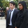 THE MINDY PROJECT: Danny (Chris Messina, L) and Mindy (Mindy Kaling, R) share a moment at the funeral for Cliff's grandmother in Part One of the one-hour &quot;French Me, You Idiot/Indian BBW&quot; Spring Premiere episode of THE MINDY PROJECT airing at a special time Tuesday, April 1 (9:00-10:00 PM ET/PT) on FOX. &#xa9;2014 Fox.  &#xa9;2014 Fox Broadcasting Co. Cr: Beth Dubber/FOX