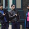 THE MINDY PROJECT:  Danny (Chris Messina, C) and Peter (Adam Pally, L) ask Mindy (Mindy Kaling, R) to participate in their new mobile medical initiative in Part Two of the special one-hour "Be Cool/Girl Crush" episode of THE MINDY PROJECT airing at a special time Tuesday, April 8 (9:00-10:00 PM ET/PT) on FOX. ©2014 Fox Broadcasting Co. Cr: Jordin Althaus/FOX