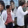 THE MINDY PROJECT:  L-R:  Peter (Adam Pally), Jeremey (Ed Weeks), Danny (Chris Messina) and Morgan (Ike Barinholtz) ask Mindy (Mindy Kaling, R) for help trying to convince the public to embrace their mobile medical van in Part Two of the special one-hour "Be Cool/Girl Crush" episode of THE MINDY PROJECT airing at a special time Tuesday, April 8 (9:00-10:00 PM ET/PT) on FOX. ©2014 Fox Broadcasting Co. Cr: Jordin Althaus/FOX