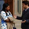 THE MINDY PROJECT: Peter (Adam Pally, R) teaches Mindy (Mindy Kaling, L) to think like a man in the &quot;Think Like a Peter&quot; time period premiere episode of THE MINDY PROJECT airing Tuesday, April 15 (9:30-10:00 PM ET/PT) on FOX. &#xa9;2014 Fox Broadcasting Co. Cr: Jordin Althaus/FOX