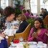 THE MINDY PROJECT:  Danny's mother, Annette (guest star Rhea Pearlman, L) gets upset when Danny (Chris Messina, R) gives her an extravagant birthday present in the "Annette Castellano Is My Nemesis" episode of THE MINDY PROJECT airing Tuesday, Sept. 23 (9:30-10:00 PM ET/PT) on FOX. Also pictured:  Mindy Kaling (C).  ©2014 Fox Broadcasting Co.  Cr:  Jordin Althaus/FOX