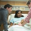 THE MINDY PROJECT:  Danny (Chris Messina, L) and Morgan (Ike Barinholtz, R) are concerned when Mindy (Mindy Kaling, C) ends up in the hospital in the "I Slipped"  episode of THE MINDY PROJECT airing Tuesday, Oct. 7 (9:30-10:00 PM ET/PT) on FOX.  ©2014 Fox Broadcasting Co.  Cr:  Isabella Vosmikova/FOX