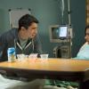 THE MINDY PROJECT:  Mindy (Mindy Kaling, R) and Danny (Chris Messina, L) discuss their relationship after she has a small accident and ends up in the hospital in the "I Slipped"  episode of THE MINDY PROJECT airing Tuesday, Oct. 7 (9:30-10:00 PM ET/PT) on FOX.  ©2014 Fox Broadcasting Co.  Cr:  Isabella Vosmikova/FOX