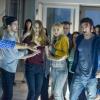 Kevin (r-Morgan Spector) finally makes it to the mall just as the remaining mall survivors are ousting his wife Eve (l - Alyssa Sutherland) and daughter Alex (c - Gus Birney) in the season finale (Episode 10) of Spike's THE MIST, from a story by Stephen King, which premieres on Thursday, August 24 at 10 pm, ET/PT.