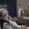 THE MOB DOCTOR: Grace (Jordana Spiro, R) checks the status of her patient (guest star Laura Breckenridge, L) in the &quot;Legacy&quot; episode of THE MOB DOCTOR airing Monday, Nov. 5 (9:00-10:00 PM ET/PT) on FOX. &#xa9;2012 Fox Broadcasting Co. CR: Chuck Hodes/FOX