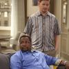 "The Birthday Party" --When Oscar realizes he\'s forgotten Felix\'s birthday, he pulls together a last minute surprise party in his honor, on THE ODD COUPLE, Monday, March 5, 2015 (8:30-9:00 PM, ET/PT), on the CBS Television Network. Pictured L-R: Wendell Pierce as Teddy and Dave Foley as Roy Photo: Michael Yarish/CBS ÃÂ©2014 CBS Broadcasting, Inc. All Rights Reserved