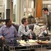 "The Wedding Deception" -- When Oscar and Felix attend the wedding of an old college friend, Oscar aims to reconnect with an old flame while Felix is determined to show his ex-wife that he\'s a changed man, on THE ODD COUPLE, Thursday, April 2, 2015 (8:30-9:00 PM, ET/PT) on the CBS Television Network. Pictured L-R: Wendell Pierce as Teddy, Matthew Perry as Oscar Madison, and Thomas Lennon as Felix Unger  Photo: Michael Yarish/CBS ÃÂ©2014 CBS Broadcasting, Inc. All Rights Reserved