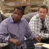 "The Wedding Deception" -- When Oscar and Felix attend the wedding of an old college friend, Oscar aims to reconnect with an old flame while Felix is determined to show his ex-wife that he\'s a changed man, on THE ODD COUPLE, Thursday, April 2, 2015 (8:30-9:00 PM, ET/PT), on the CBS Television Network. Pictured L-R: Wendell Pierce as Teddy and Matthew Perry as Oscar Madison Photo: Michael Yarish/CBS ÃÂ©2014 CBS Broadcasting, Inc. All Rights Reserved