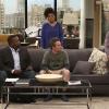"Heal Thyself" -- Felix\'s hypochondria kicks into overdrive when Oscar starts dating the most important person in his life -- his doctor, on THE ODD COUPLE, Thursday, April 9, 2015 (8:30-9:00 PM, ET/PT), on the CBS Television Network. Pictured L-R: Wendell Pierce as Teddy, Yvette Nicole Brown as Dani, Matthew Perry as Oscar Madison, and Thomas Lennon as Felix Unger Photo: Michael Yarish/CBS ÃÂ©2014 CBS Broadcasting, Inc. All Rights Reserved