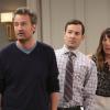 "Heal Thyself" -- Felix\'s hypochondria kicks into overdrive when Oscar starts dating the most important person in his life -- his doctor, on THE ODD COUPLE, Thursday, April 9, 2015 (8:30-9:00 PM, ET/PT), on the CBS Television Network. Pictured L-R: Matthew Perry as Oscar Madison, Thomas Lennon as Felix Unger, and Lindsay Sloane as Emily Photo: Michael Yarish/CBS ÃÂ©2014 CBS Broadcasting, Inc. All Rights Reserved